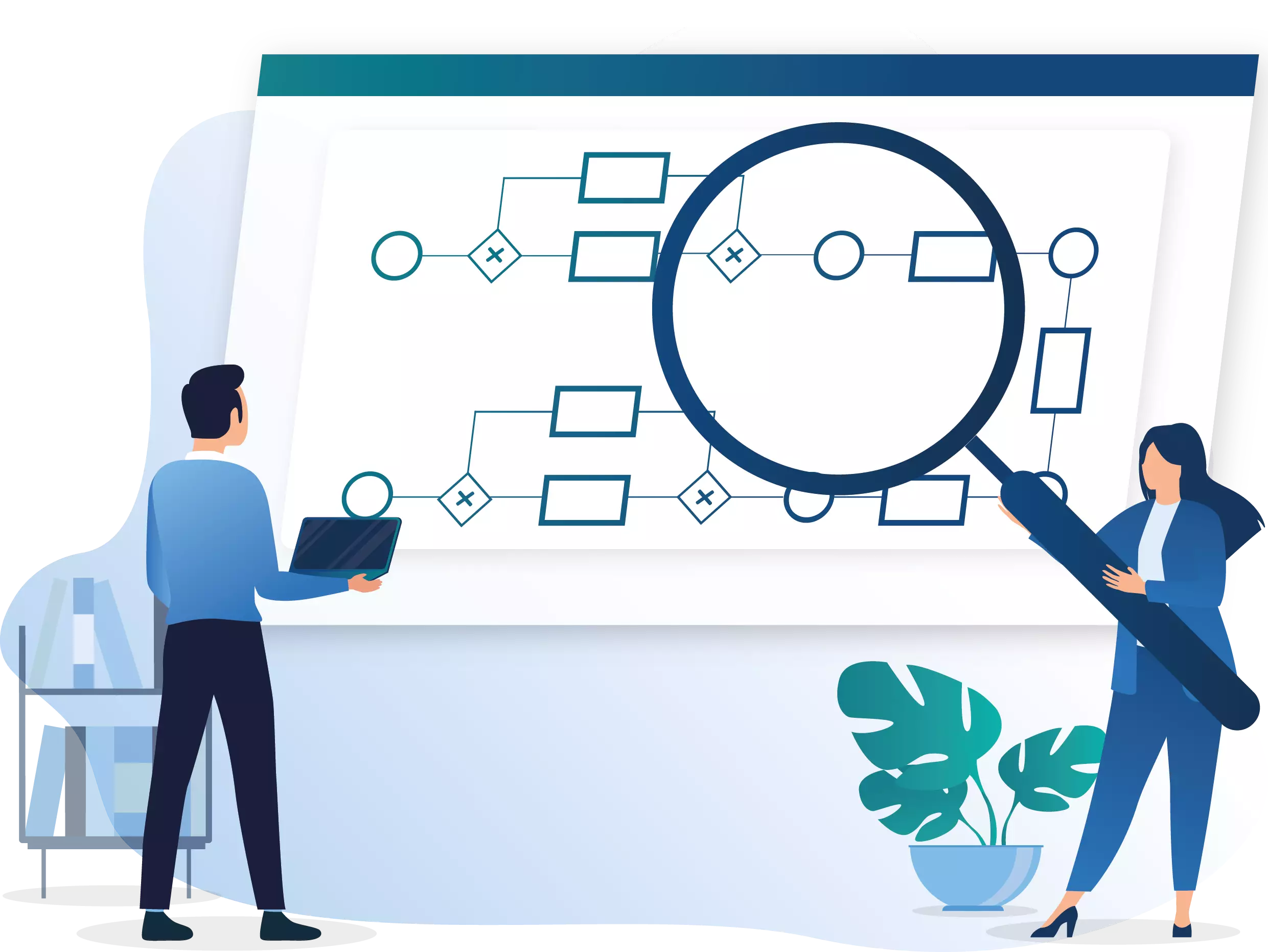 Easily calculating process data with simulation