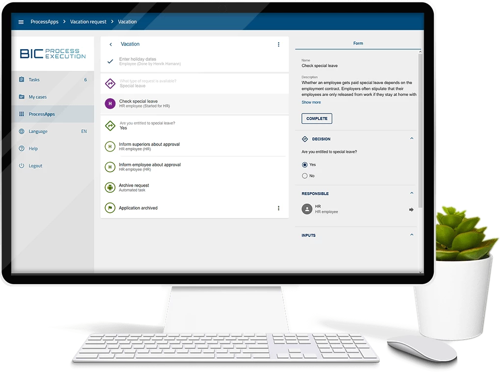 BIC Process Execution One-Click-Edition BIC Process Execution One-Click-Edition